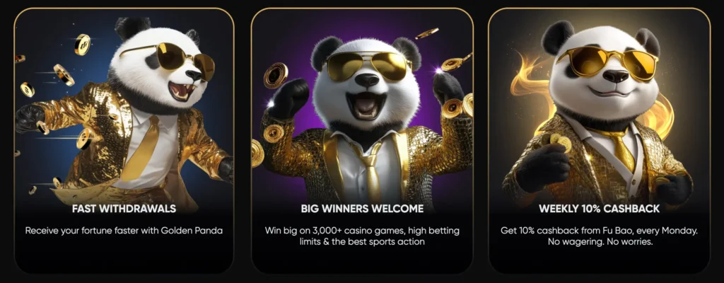 Offres de bonus et promotions sur Golden Panda Casino